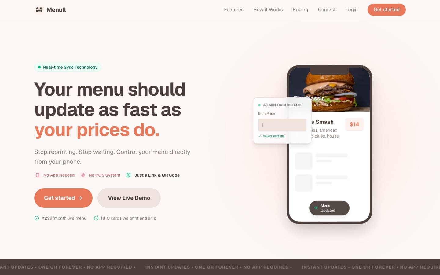 Menull homepage